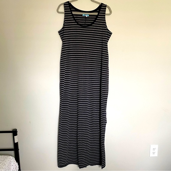 Floor length Old Navy striped maxi dress - Picture 1 of 8